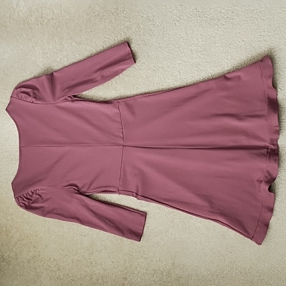 Express Mini Dress Women's XS Easter Spring Fit & Flare Ruffle Hem Soft Pink - Picture 4 of 8